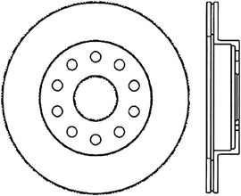 StopTech Sport Slotted (CRYO) 92-95 Toyota MR2 Turbo Rear Left Slotted Rotor