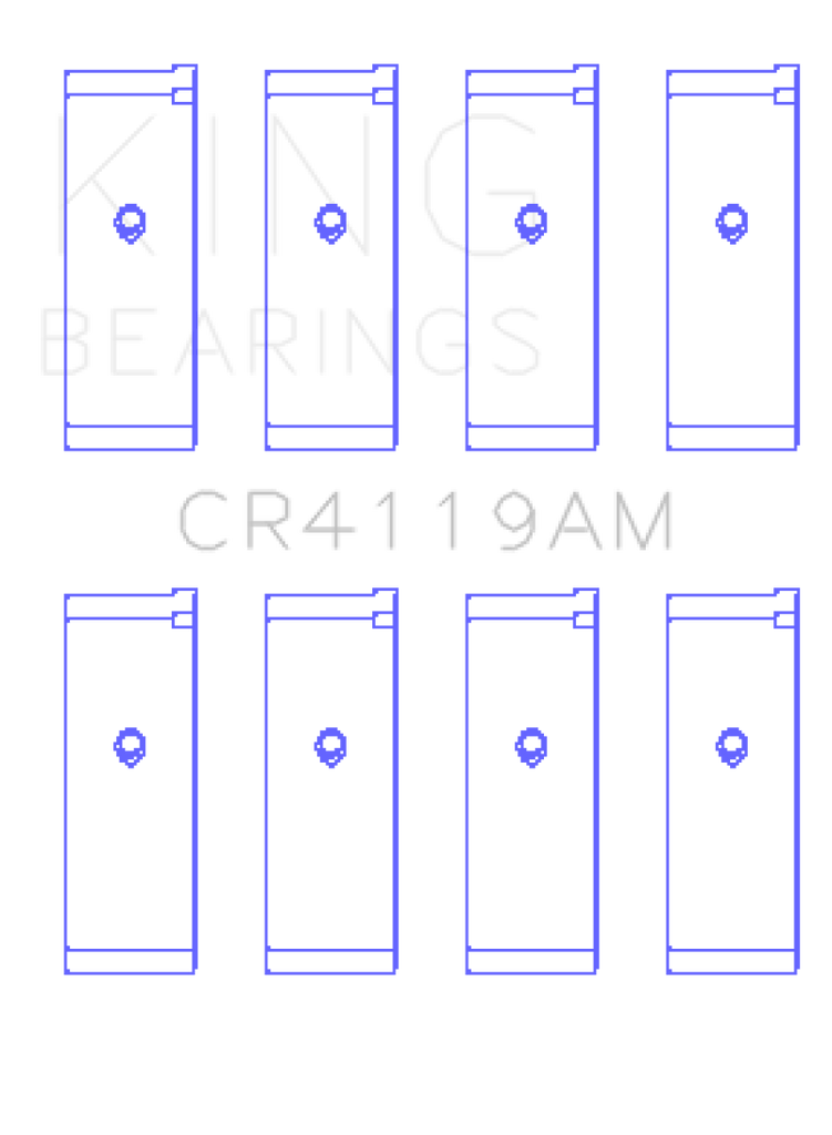 King Engine Bearings Mitsubishi 4G93 (Size STD) Performance Rod Bearing Set