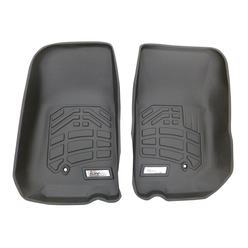 Westin 2007-2013 Jeep Wrangler/Wrangler Unlimited Wade Sure-Fit Floor Liners Front - Black