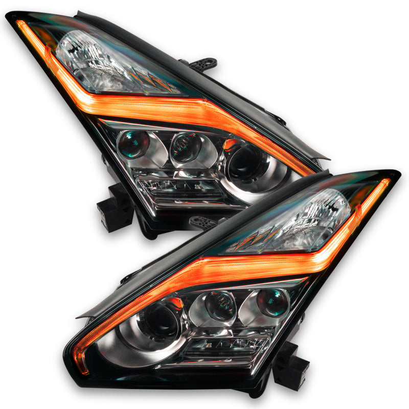 Oracle 1521 Nissan GTR RGB+W (Lightning Bolt) Headlight DRL Upgrade Kit ColorSHIFT 2