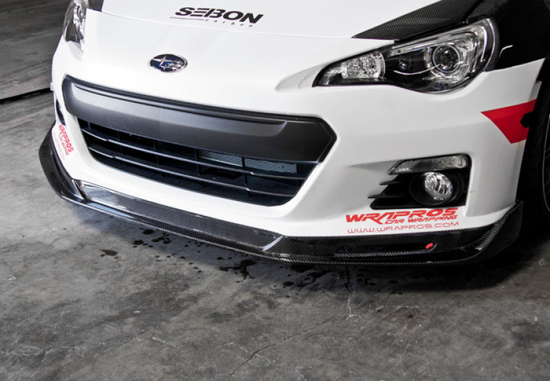 Seibon 12-14 Subaru BRZ KC-Style Carbon Fiber Front Lip