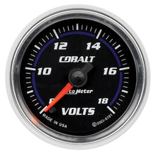 Load image into Gallery viewer, Autometer Cobalt 52mm 8-18 Voltmeter Electronic Gauge