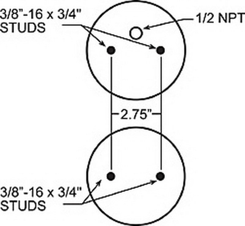 Firestone Ride-Rite Replacement Air Helper Spring Rear 267C 1.5 (W217607671)