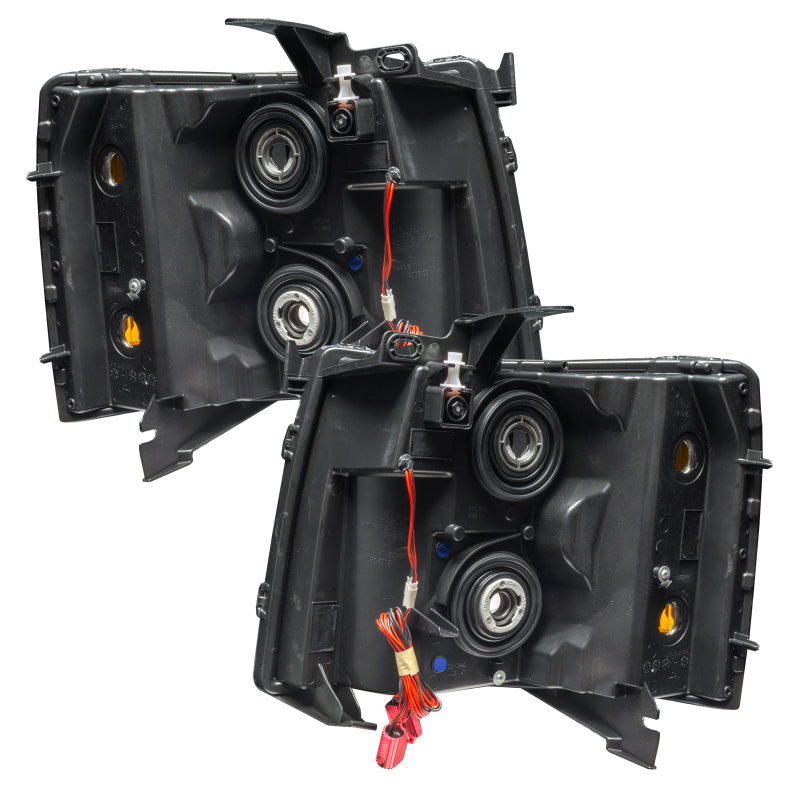 Oracle 07-13 Chevy Silverado SMD HL - Blk - Round Style - ColorSHIFT w/ BC1 Controller