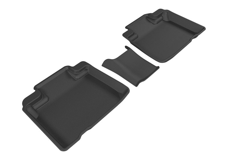 3D MAXpider 2015-2020 Ford Edge Kagu 2nd Row Floormats - Black