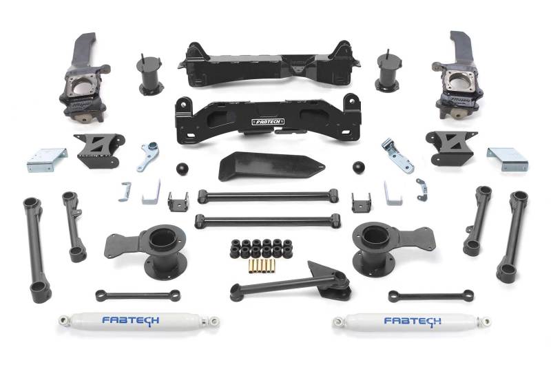 Fabtech 06-09 Toyota FJ 4WD 6in Basic Sys w/Perf Shks