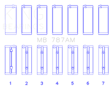 Load image into Gallery viewer, King Engine Bearings Toyota 5ME/5MGE/7MGE/7MGTE (Size STD) Main Bearing Set - Size STD