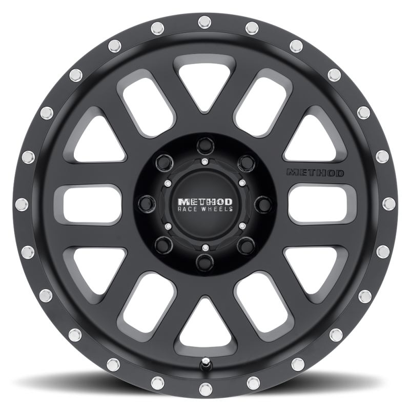 Method MR306 Mesh 18x9 +18mm Offset 8x170 130.81mm CB Matte Black Wheel