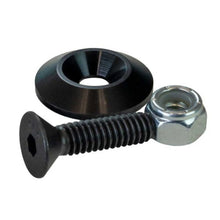 Load image into Gallery viewer, Moroso 1in Taper Washer - Black Anodized (10 Pack w/Hardware)