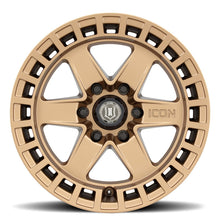 Load image into Gallery viewer, ICON Raider 17x8.5 6x135 6mm Offset 5in BS Satin Brass Wheel