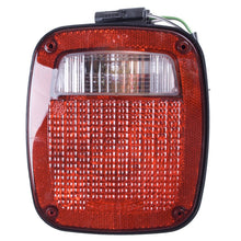 Load image into Gallery viewer, Omix Left Black Tail Lamp 91-97 Jeep YJ TJ Wrangler