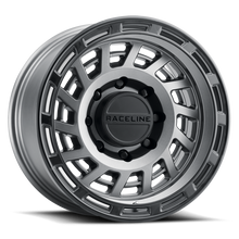 Load image into Gallery viewer, Raceline 957GB Halo 17x8.5in / 5x150 BP / 0mm Offset / 110.3mm Bore - Gunmetal &amp; Black Lip Wheel