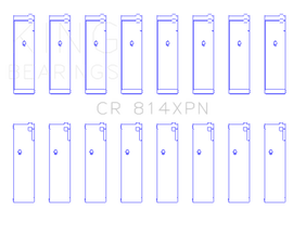 King Engine Bearings Ford 351ci 5.8L 16V (Size STDX Oversized) Connecting Rod Bearing Set
