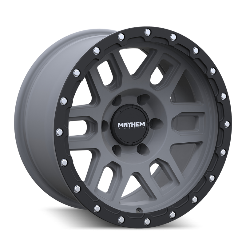 Mayhem 8304 Delta 17x9 / 6x139.7 BP / 0mm Offset / 106mm Hub Matte Gunmetal w/ Matte Black Lip Wheel