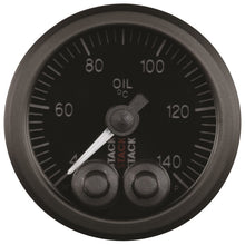 Load image into Gallery viewer, Autometer Stack 52mm 40-140 Deg C 1/8in NPTF Male Pro-Control Oil Temp Gauge - Black