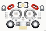 Wilwood Narrow Superlite 4R Front Hat Kit 14.00in Red 66-75 Ford Bronco Dana 30/44 w/Lines