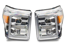 Load image into Gallery viewer, Raxiom 11-16 Ford F-250 Super Duty LED Projector Headlights - Chrome Housing (Clear Lens)