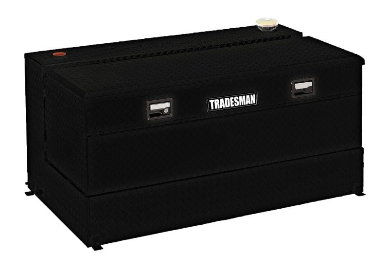 Tradesman Aluminum L-Shape Liquid Storage Tank Combo (48in. / 80 Gallon Capacity) - Black