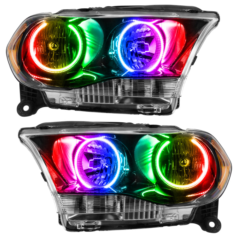Oracle 11-13 Dodge Durango SMD HL Halogen - Black - ColorSHIFT w/ 2.0 Controller