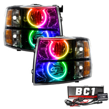 Load image into Gallery viewer, Oracle 07-13 Chevy Silverado SMD HL - Blk - Round Style - ColorSHIFT w/ BC1 Controller
