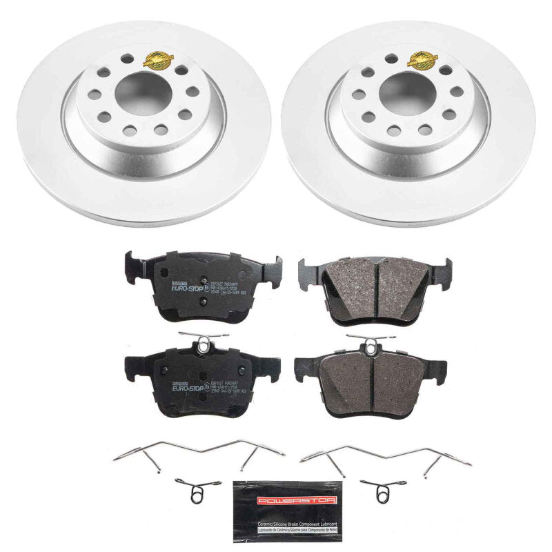 Power Stop 16-20 Audi TT Quattro Rear Euro-Stop Brake Kit