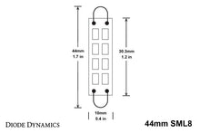 Load image into Gallery viewer, Diode Dynamics 44mm SML8 LED Bulb - Blue (Pair)