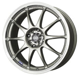 Enkei J10 18x7.5 5x100/114 38mm Offset 72.6mm Bore Dia Silver w/ Machined Lip Wheel