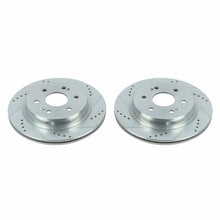 Load image into Gallery viewer, Power Stop 19-20 Chevrolet Silverado 1500 Rear Evolution Drilled &amp; Slotted Rotors - Pair