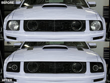 Load image into Gallery viewer, Raxiom 05-09 Ford Mustang Halogen 2010 Style LED Halo Headlights-Blk Hsng(Clear Lens/Excludes GT500)