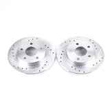 Power Stop 93-05 Ford Taurus Rear Evolution Drilled & Slotted Rotors - Pair