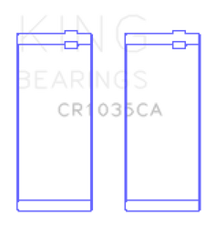 King Engine Bearings Cummins B-Ser. L4 (Size +0.50mm) Connecting Rod Bearing Set