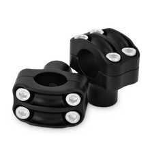Load image into Gallery viewer, Burly Brand Reaper Riser Clamp 1-1/2in Tall for 1in Bar, Set - Texture Black