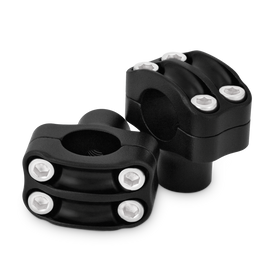 Burly Brand Reaper Riser Clamp 1-1/2in Tall for 1in Bar, Set - Texture Black