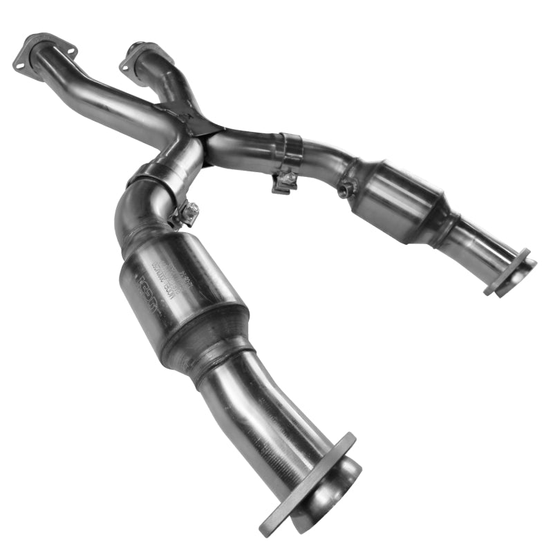 Kooks 99-04 Ford Mustang GT / Cobra 2 1/2in In x 2 1/2in OEM Out Cat SS X Pipe Kooks HDR Req