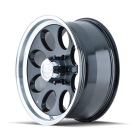 ION Type 171 16x8 / 8x165.1 BP / -5mm Offset / 130.8mm Hub Black/Machined Wheel