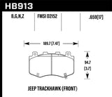 Hawk 18-19 Jeep Grand Cherokee Performance Ceramic Street Front Brake Pads