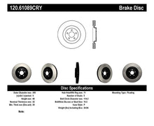 Load image into Gallery viewer, StopTech 07-14 Ford Mustang Cryo-Stop Front Premium Rotor