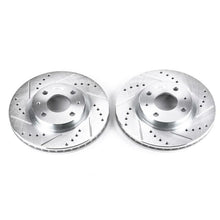 Load image into Gallery viewer, Power Stop 08-11 Ford Focus Front Evolution Drilled &amp; Slotted Rotors - Pair