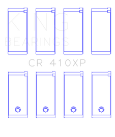 King Engine Bearings Ford Lotus 1.5L / 1.6L OHV (Size STD) Performance Rod Bearing Set