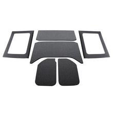 Load image into Gallery viewer, DEI 11-18 Jeep Wrangler JK 4-Door Boom Mat Complete Headliner Kit - 6 Piece - Black