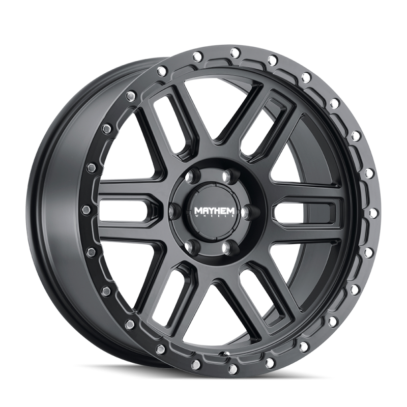 Mayhem 8304 Delta 17x9 / 6x139.7 BP / 0mm Offset / 106mm Hub Matte Black Wheel