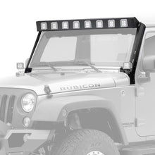 Load image into Gallery viewer, Go Rhino 07-18 Jeep Wrangler JK WLF Windshield Light Mount Frame - Eight Cube Lights