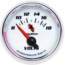 Load image into Gallery viewer, Autometer C2 2-1/16in Electric 18V Voltmeter Gauge