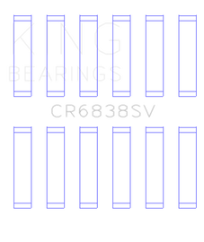 King Engine Bearings Land Rover 2.7L TDV6 Sputter Replacement Connecting Rod Bearing
