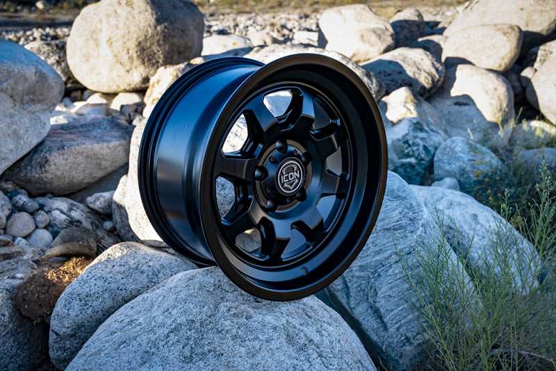 ICON Nuevo 17 X 8.5 5 X 4.5 0mm Offset 4.75in BS Satin Black