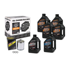 Load image into Gallery viewer, Maxima V-Twin Oil Change Kit Mineral w/Chrome Filter Evolution