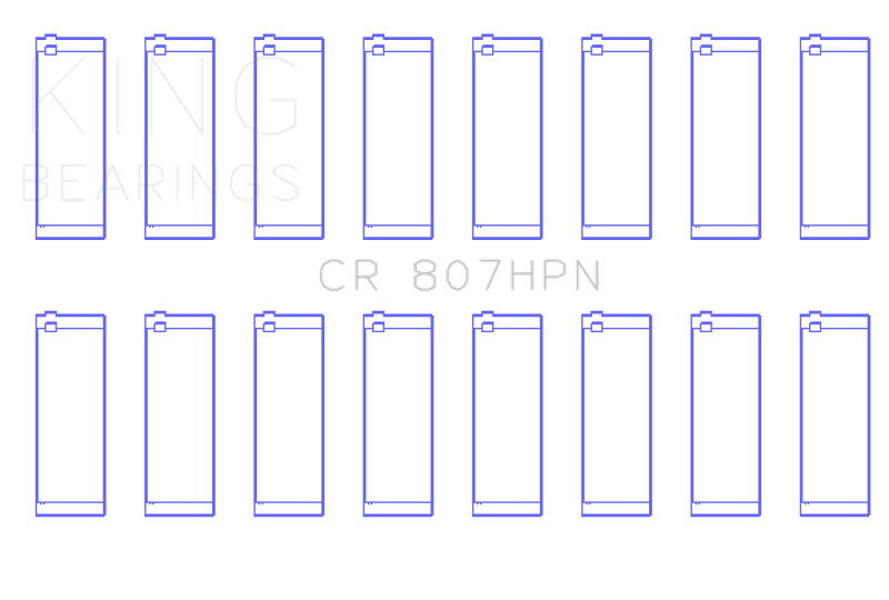 King Engine Bearings Chevy LS1 / LS6 / LS3 (Size 020) Performance Rod Bearing Set