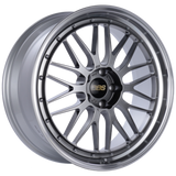 BBS LM 17x7.5 4x100 ET40 Diamond Black Center / Diamond Cut Lip Wheel -70mm PFS/Clip Required