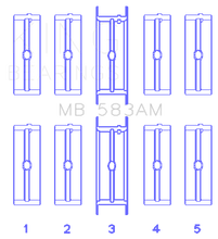 Load image into Gallery viewer, King Engine Bearings Ford 239/256/272/292 (Size .020) Crankshaft Main Bearing Set