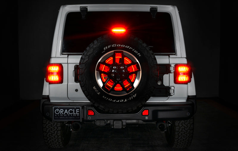 Oracle LED Illuminated Wheel Ring 3rd Brake Light - Red SEE WARRANTY